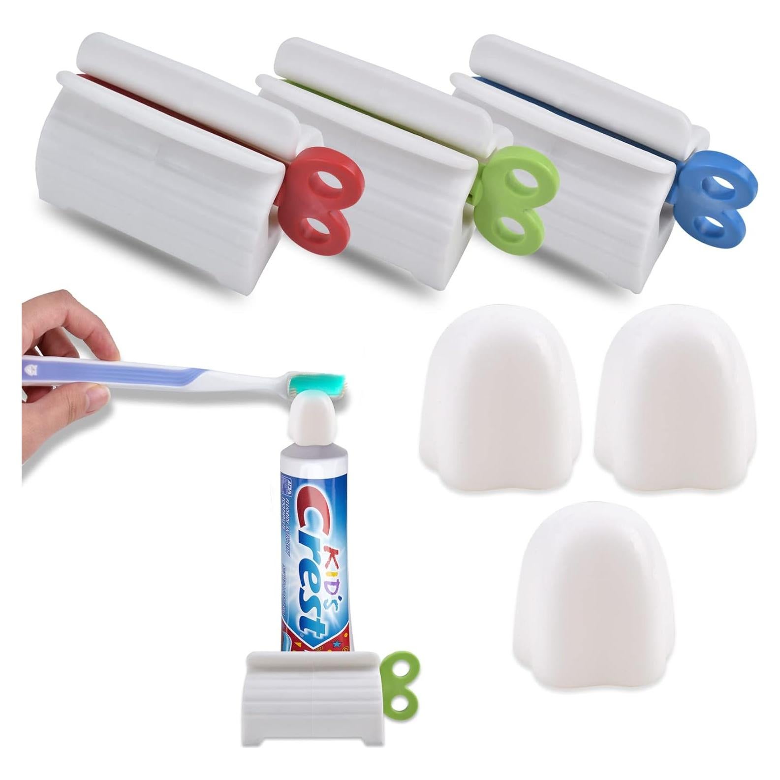 Exprimidor de Pasta de Dientes Zoyiancy 3 Piezas con Tapa Silicona