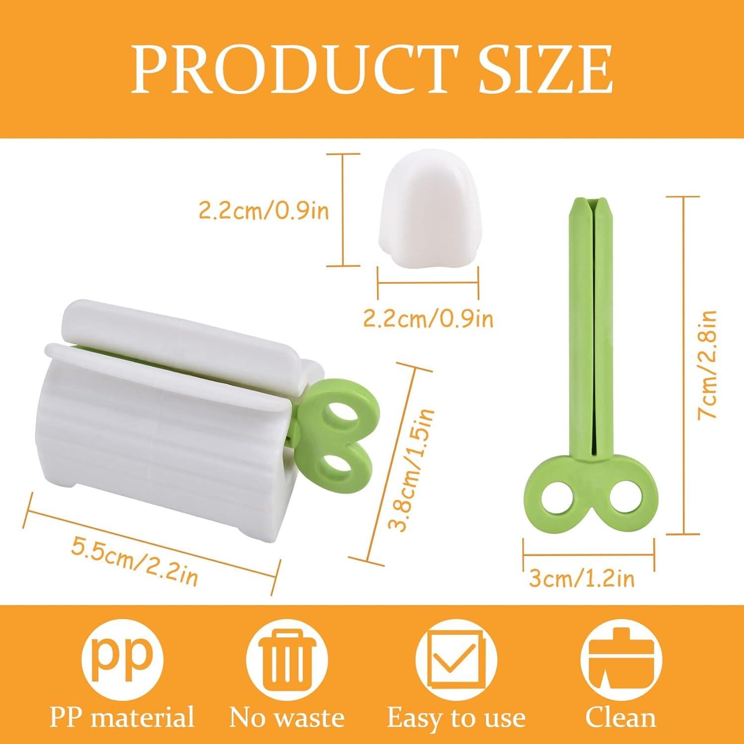 Exprimidor de Pasta de Dientes Zoyiancy 3 Piezas con Tapa Silicona