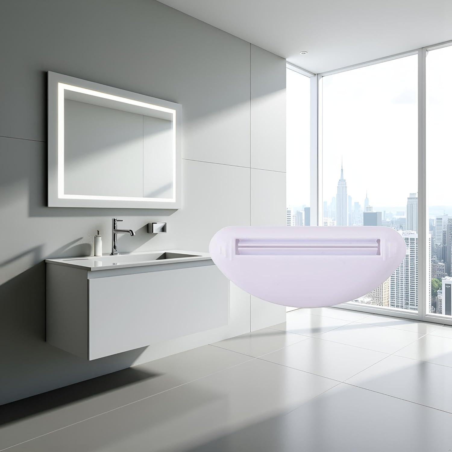 Dispensador de Pasta de Dientes Jowxsx Blanco Compacto