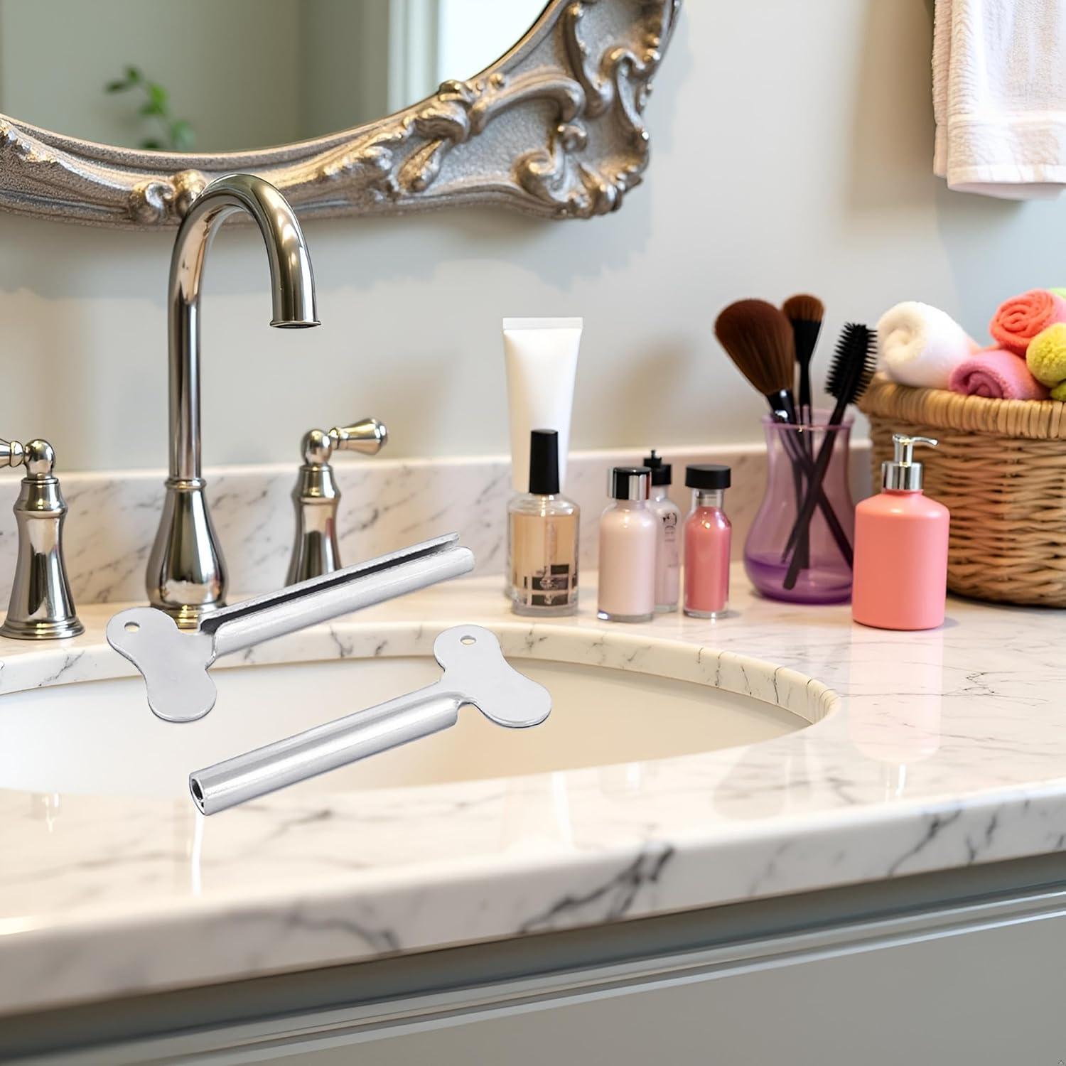 Set 2 Llaves Exprimidoras de Tubo Zhuluck Metal Plateado