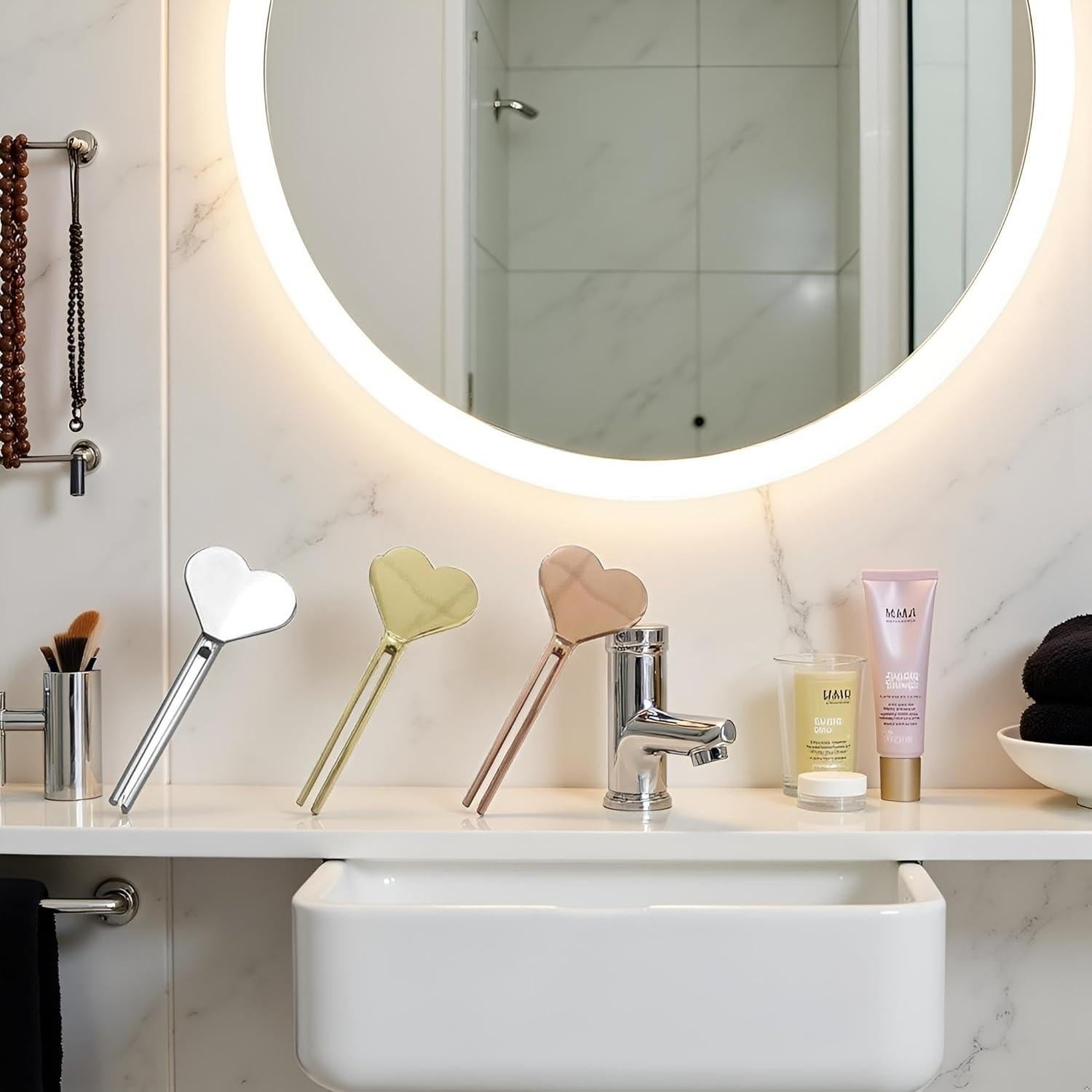 Juego de 3 exprimidores de tubos de acero inoxidable Galepromot