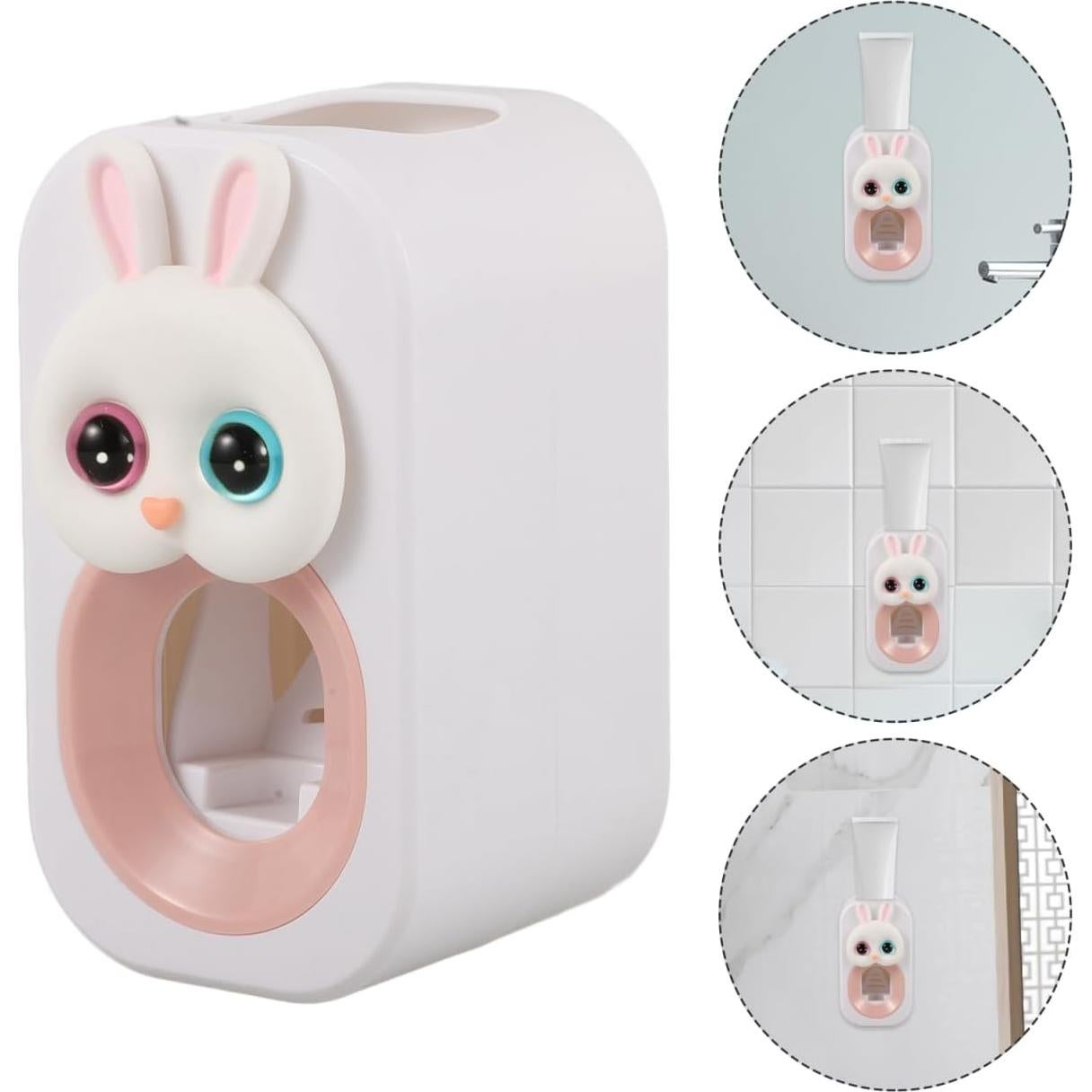 Dispensador Automático de Pasta de Dientes FOMIYES Rosa Pared