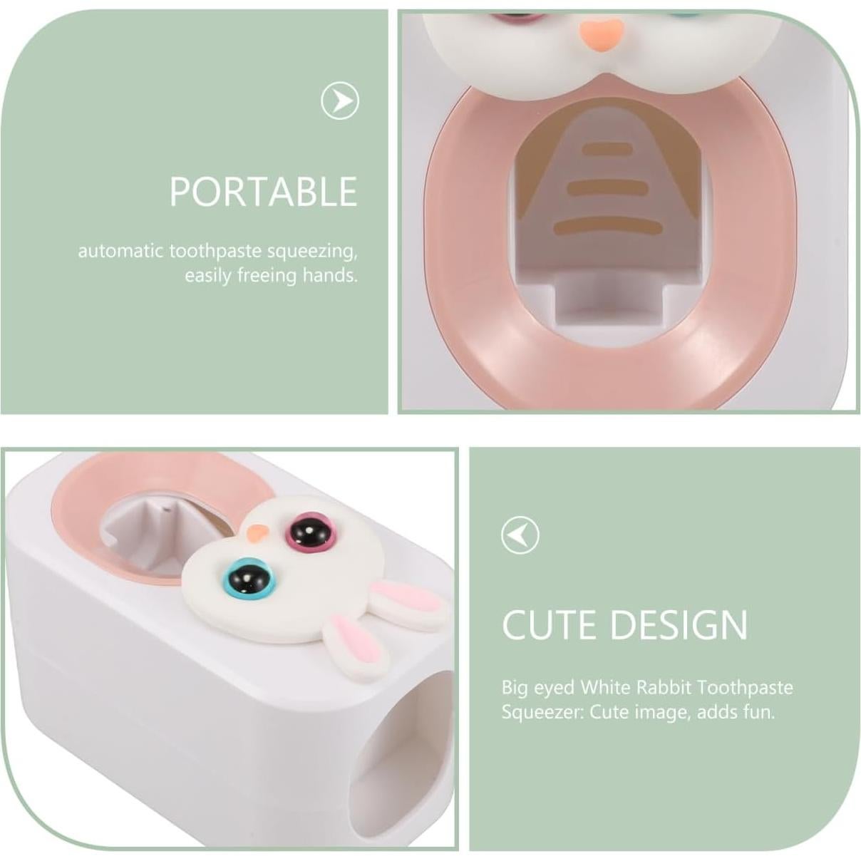 Dispensador Automático de Pasta de Dientes FOMIYES Rosa Pared