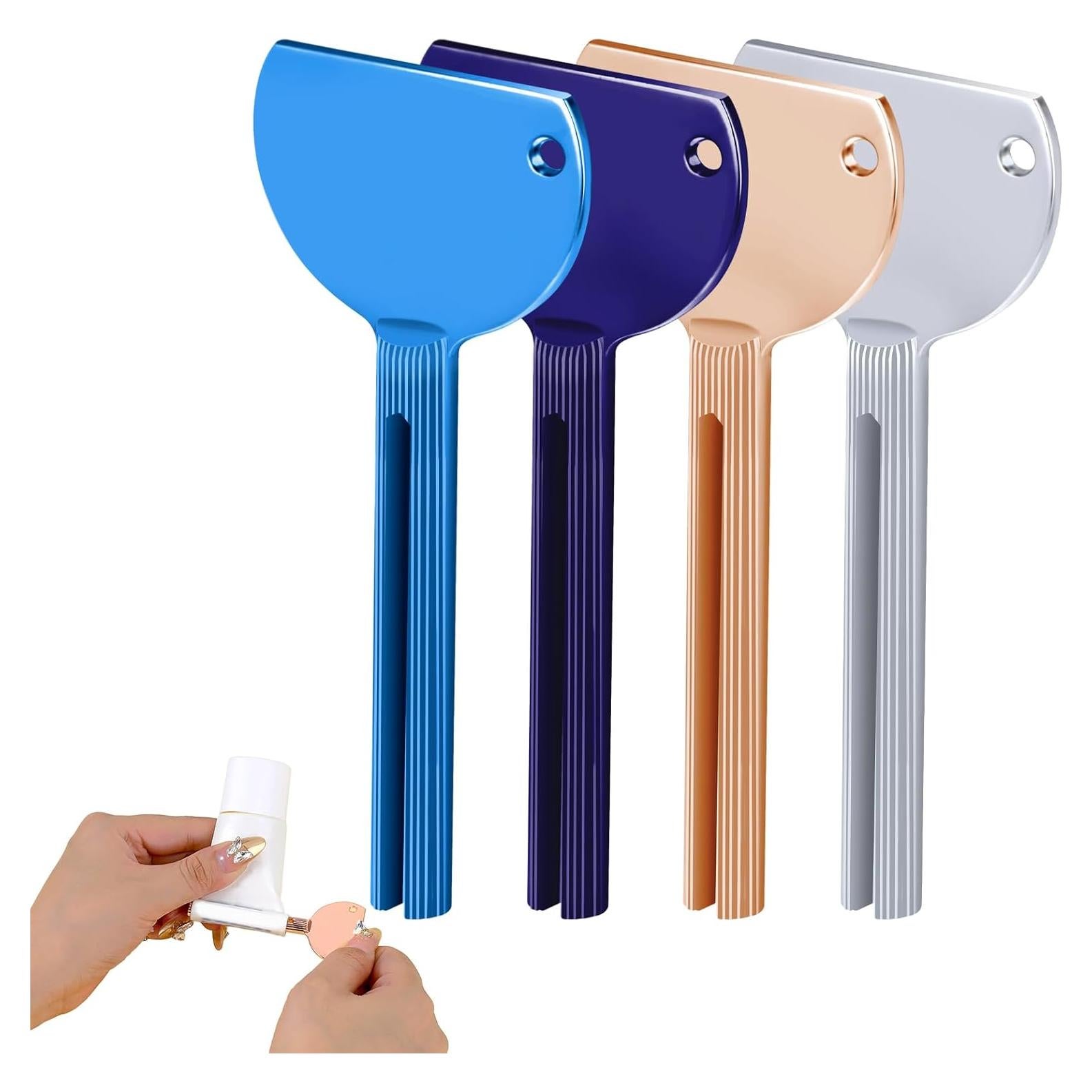 Exprimidor de Pasta de Dientes ElevateTech - 4 Piezas Colores Variados