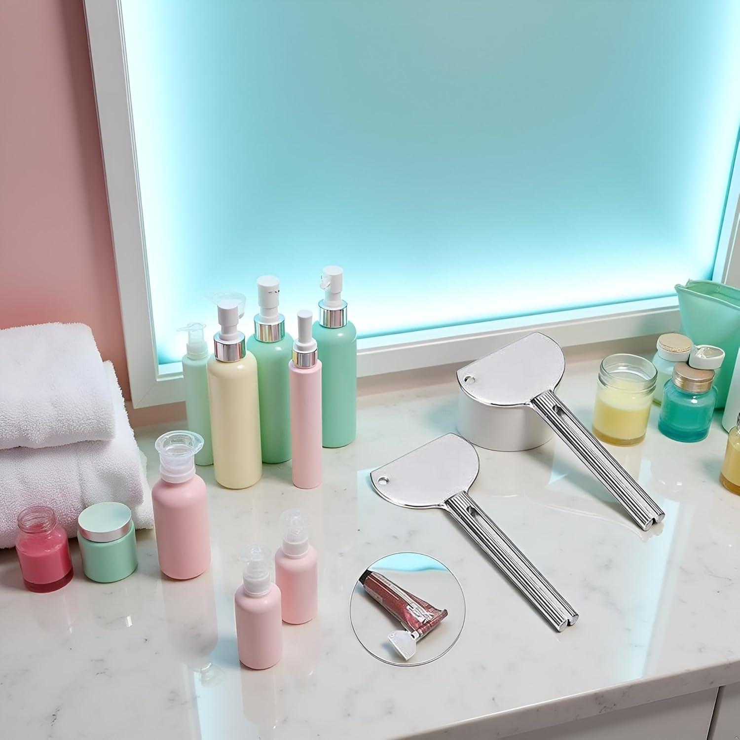 2 Llaves Exprimidor de Tubo Xinjincang Acero Inoxidable Ergonómico