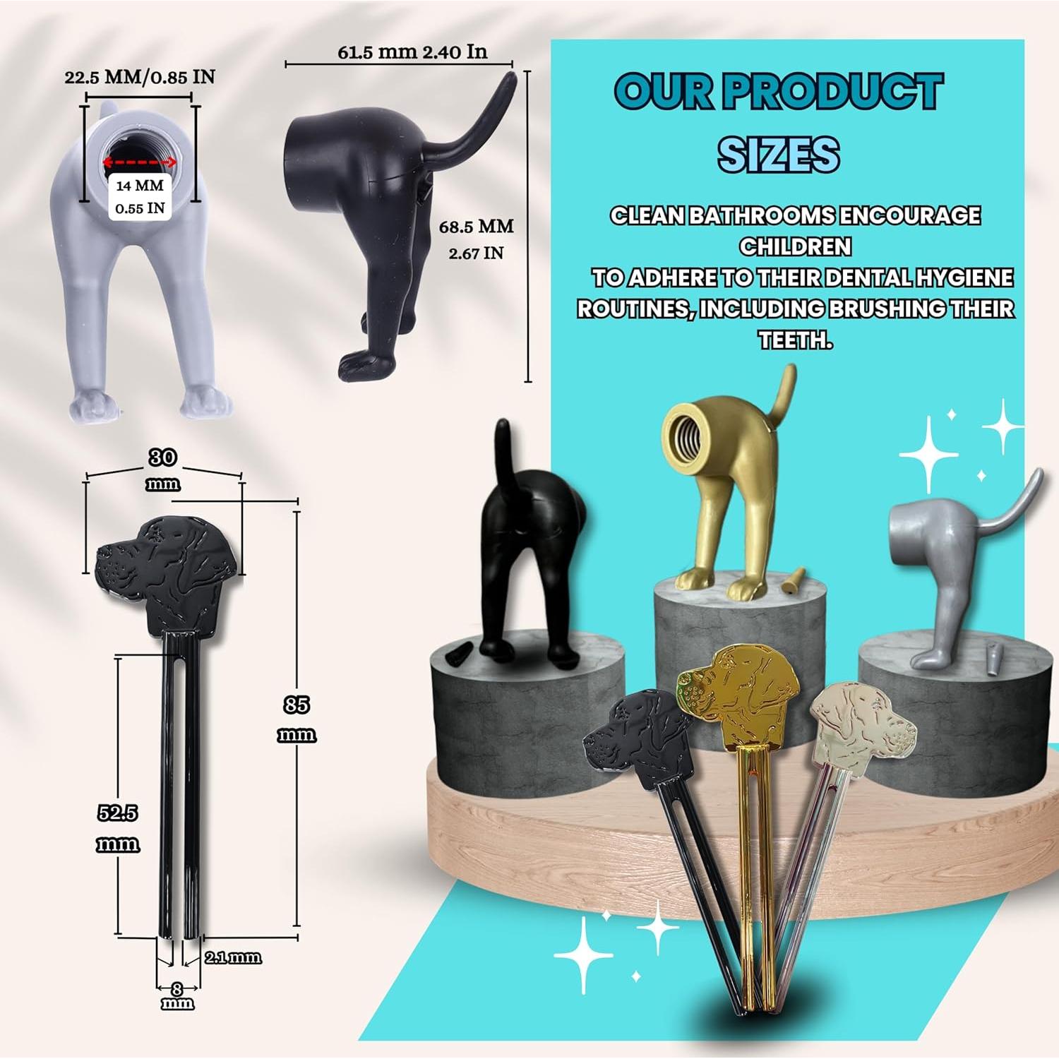 Set de 3 Tapas de Pasta de Dientes y Exprimidor Garzus