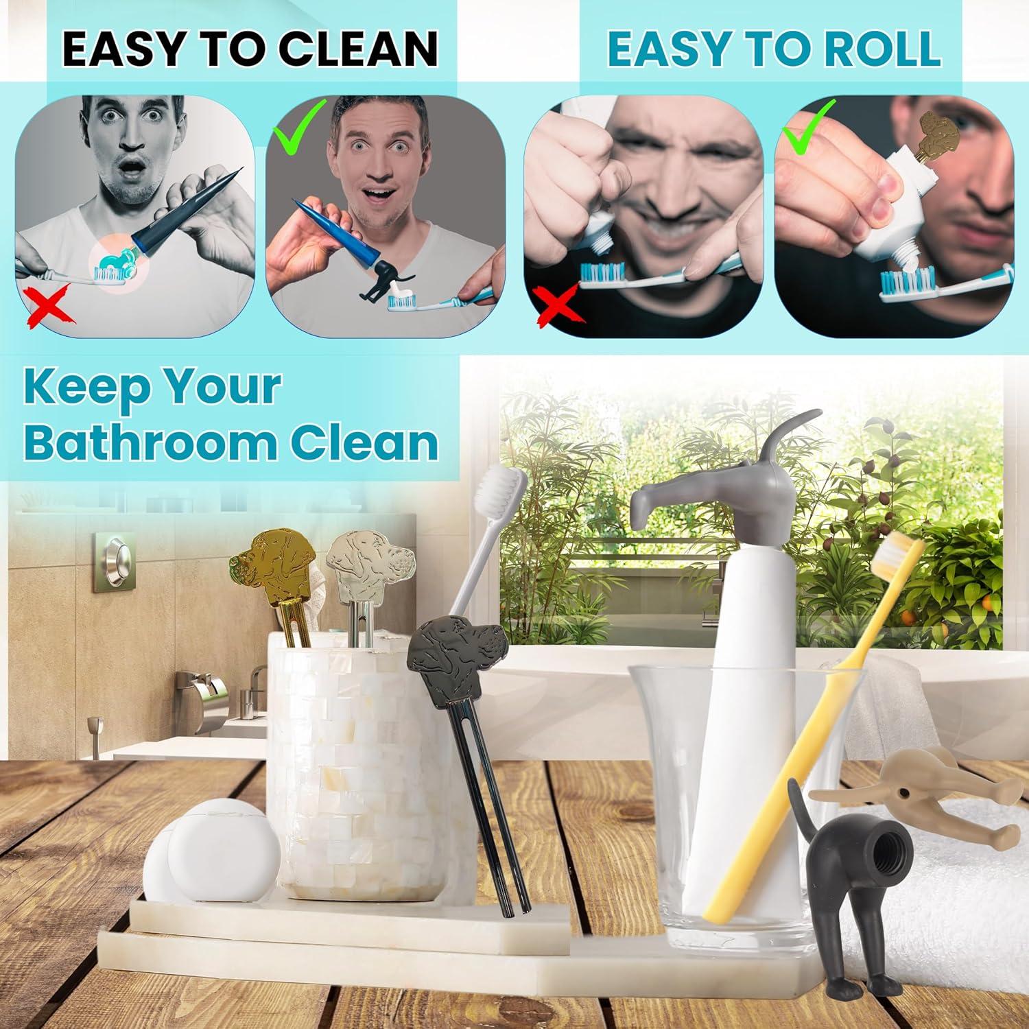 Set de 3 Tapas de Pasta de Dientes y Exprimidor Garzus