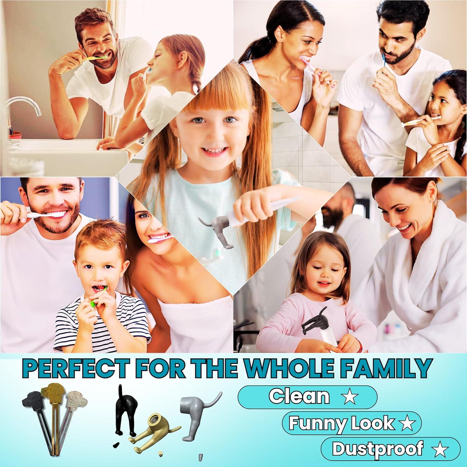 Set de 3 Tapas de Pasta de Dientes y Exprimidor Garzus