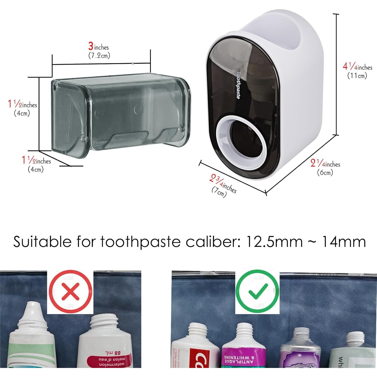 Soporte de Cepillo de Dientes LUEXBOX con Dispensador Automático
