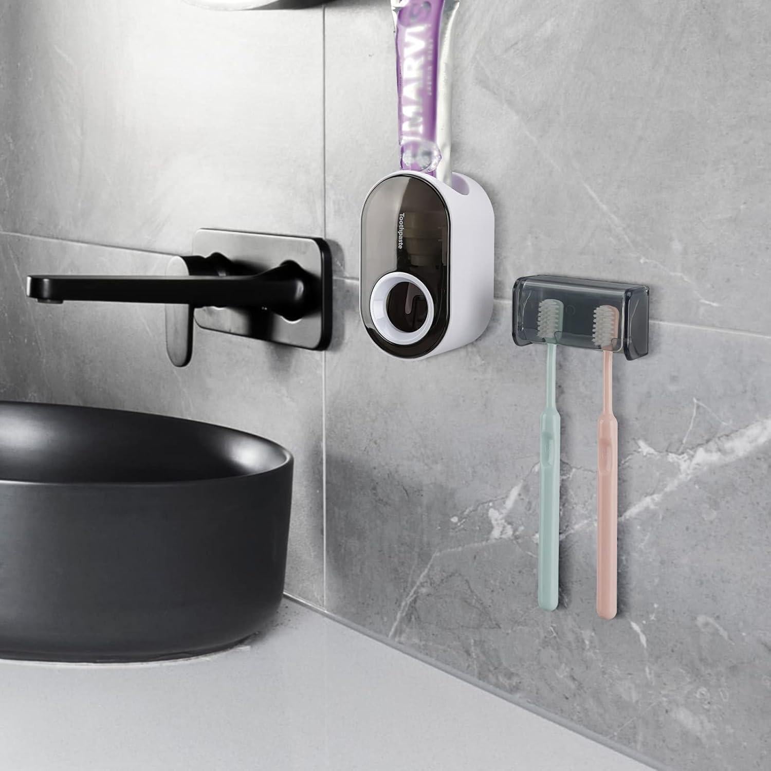 Soporte de Cepillo de Dientes LUEXBOX con Dispensador Automático