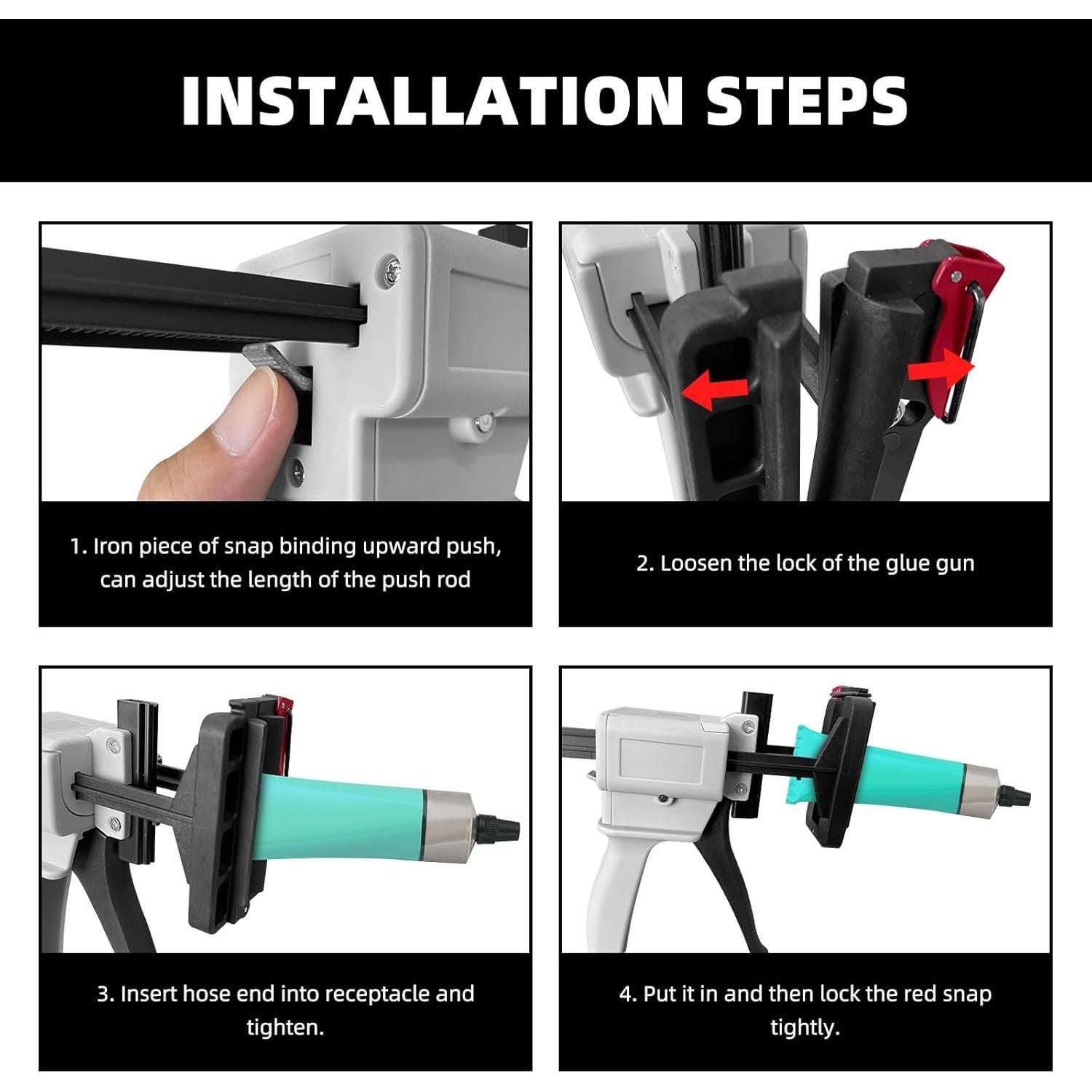 Pistola de Pegamento Manual DLBEEM 704 para Tubos de 45-100g