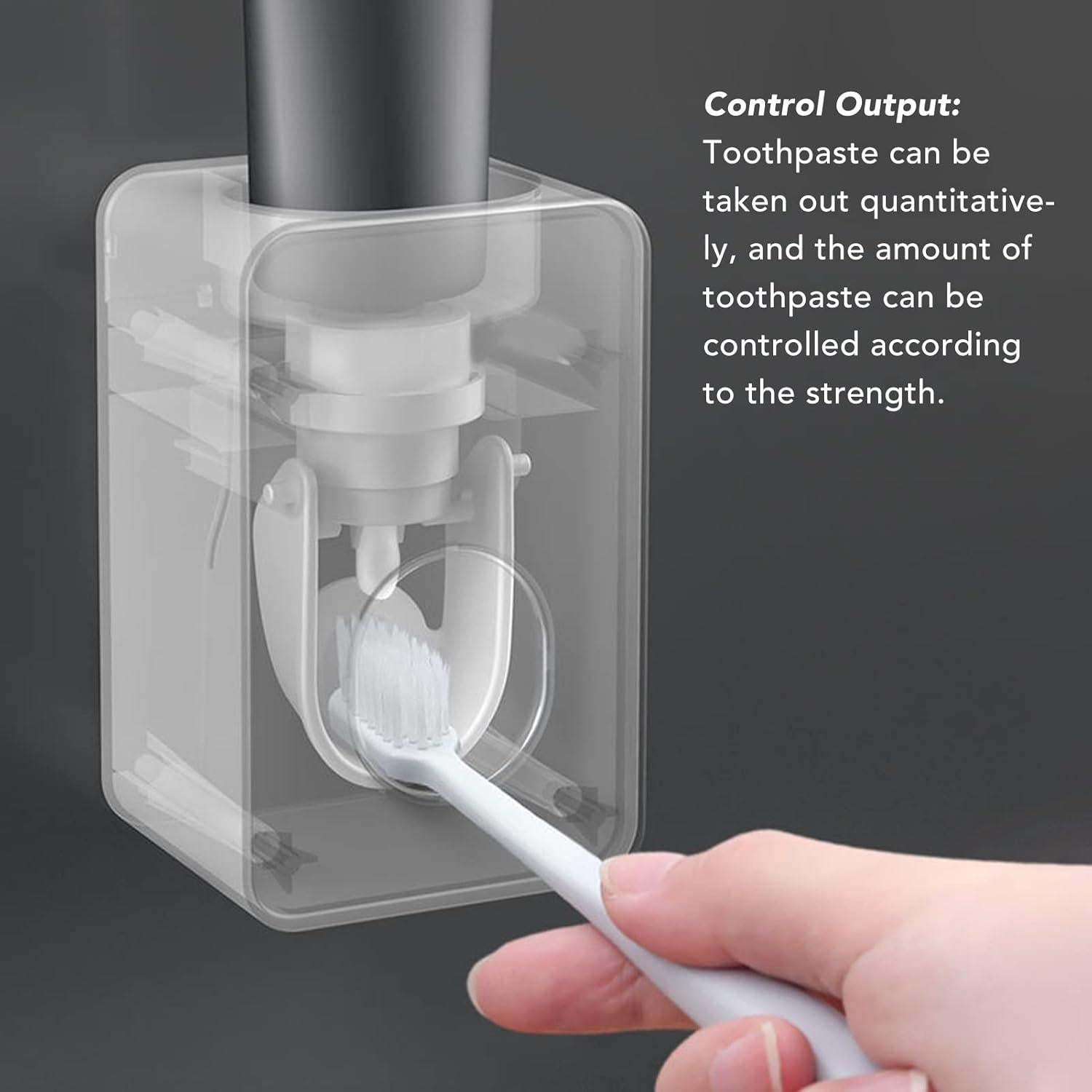 Dispensador Automático de Pasta de Dientes YDuupxe Gris