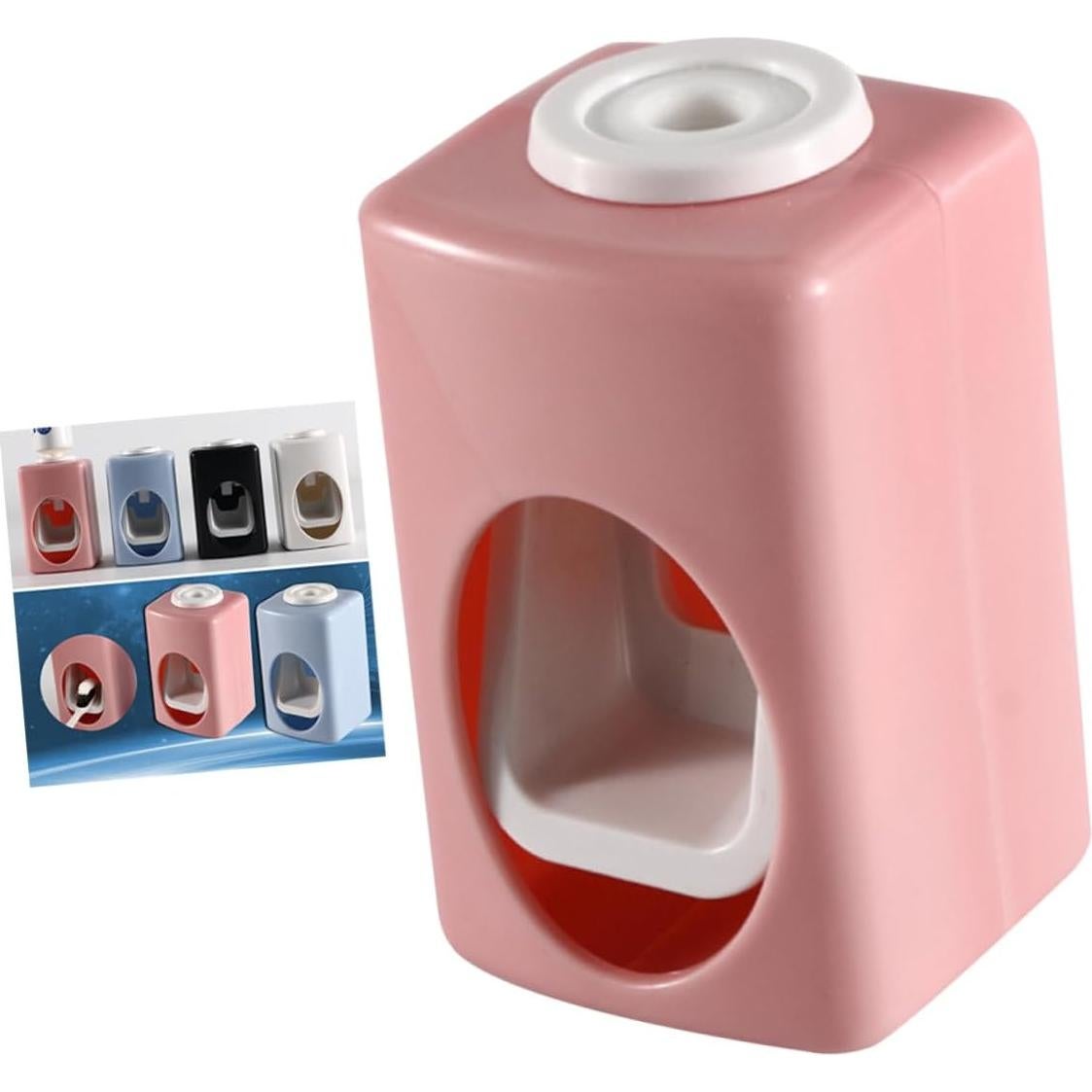 Dispensador Automático de Pasta de Dientes SAFIGLE Rosa 2 Pcs