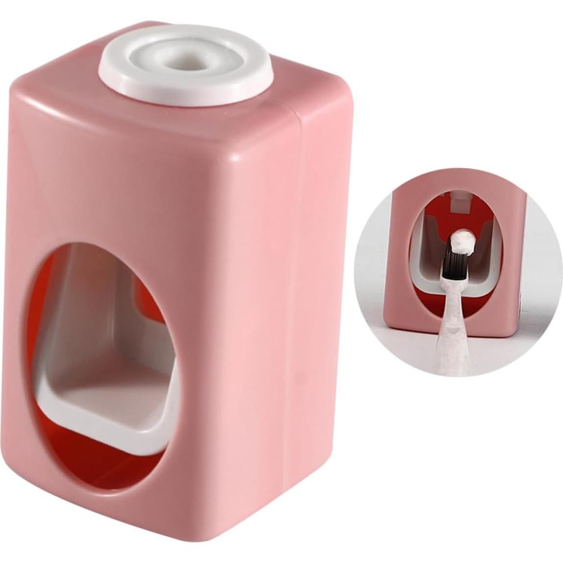 Dispensador Automático de Pasta de Dientes SAFIGLE Rosa 2 Pcs