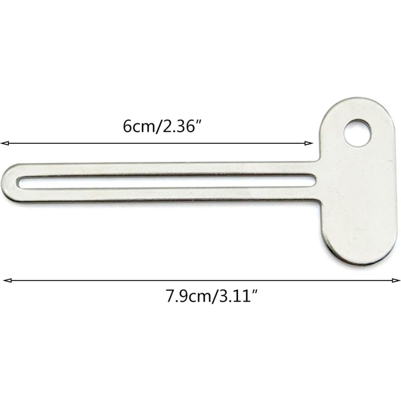 Exprimidor de Tubo en Forma de Llave Plateado Pxiryanlow - 2 Piezas