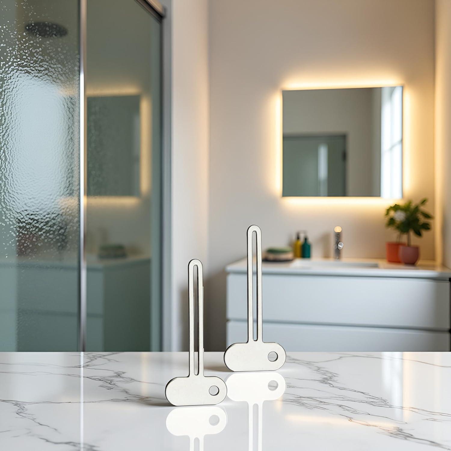 Exprimidor de Tubo en Forma de Llave Plateado Pxiryanlow - 2 Piezas