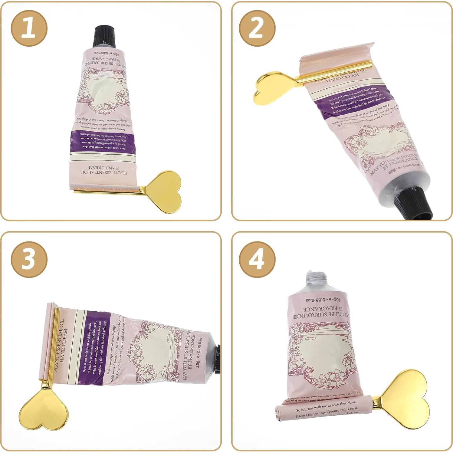 Exprimidor de Tubos de Metal Classicseali - 3 Piezas Corazón