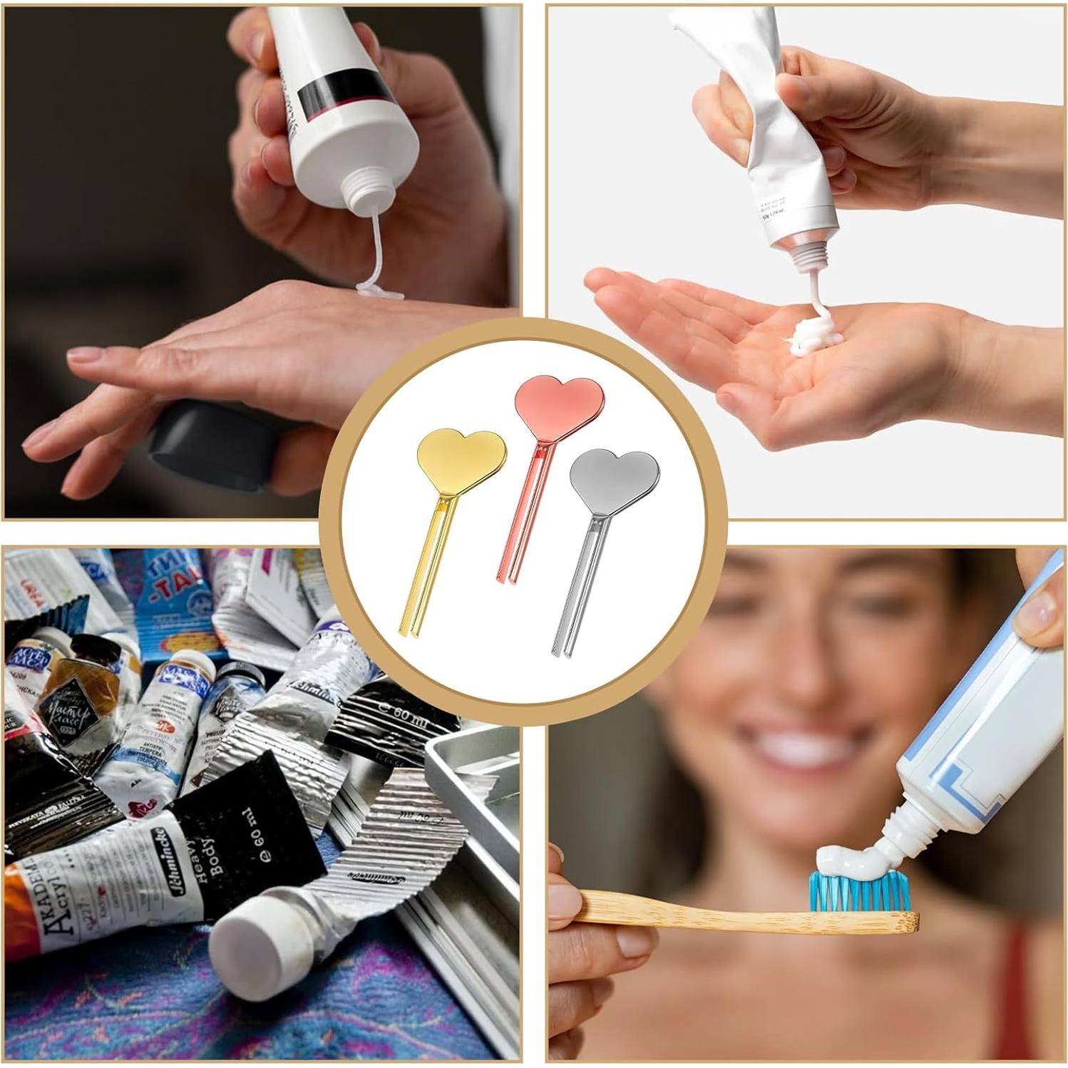 Exprimidor de Tubos de Metal Classicseali - 3 Piezas Corazón