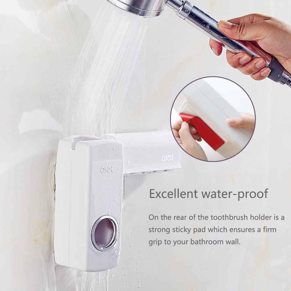 Dispensador Automático de Pasta de Dientes TOWOMO Blanco con Soporte