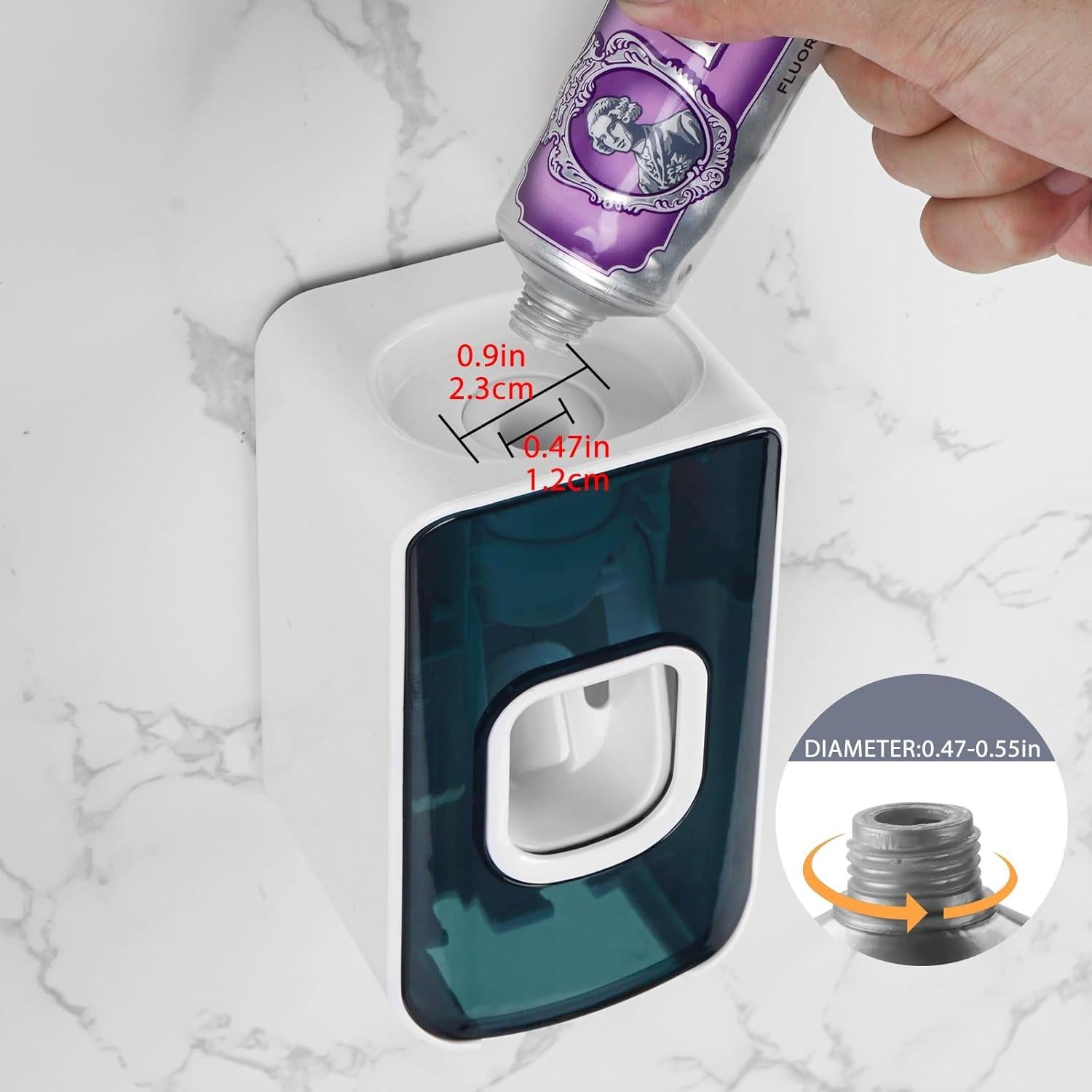 Soporte para Cepillos de Dientes LUEXBOX 2 Ranuras Azul