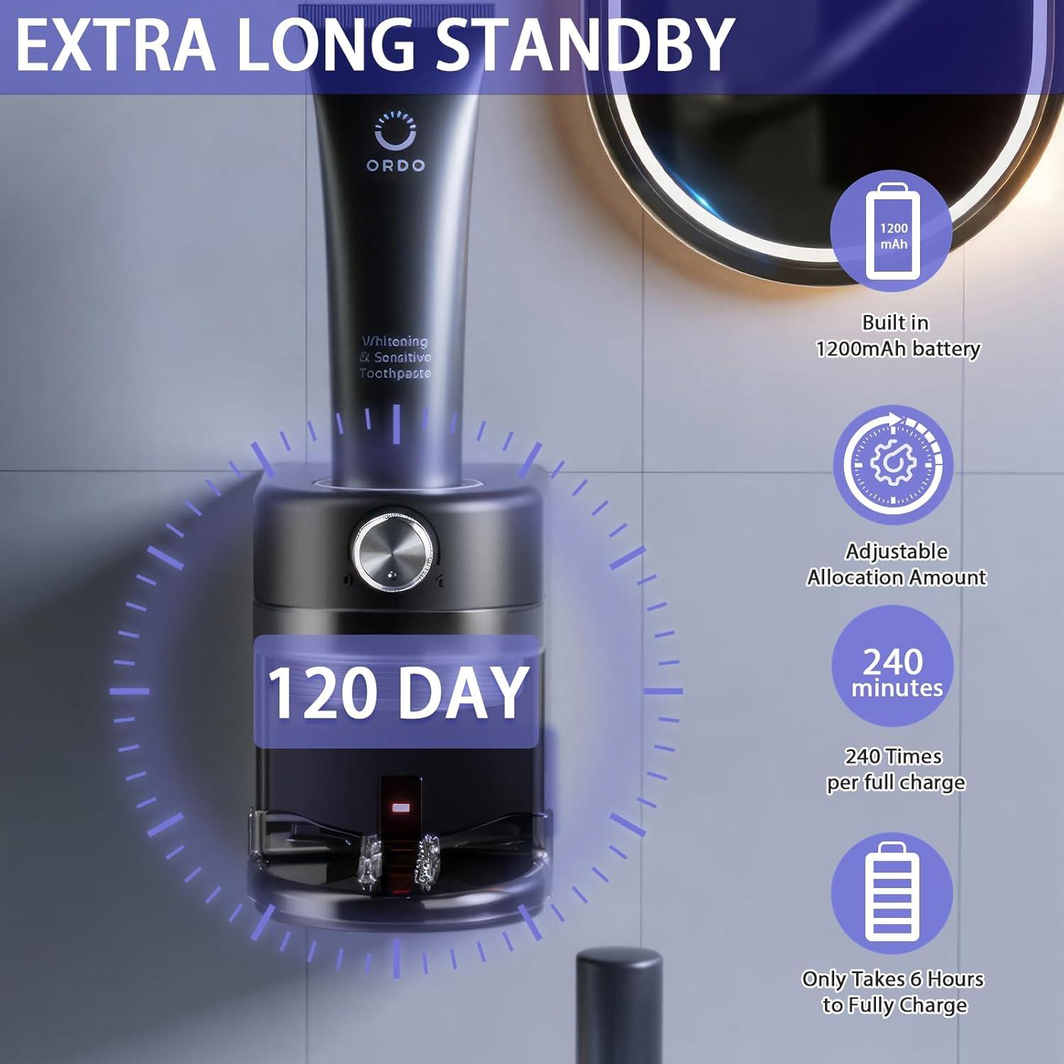 Dispensador Automático de Pasta de Dientes Wekity Negro