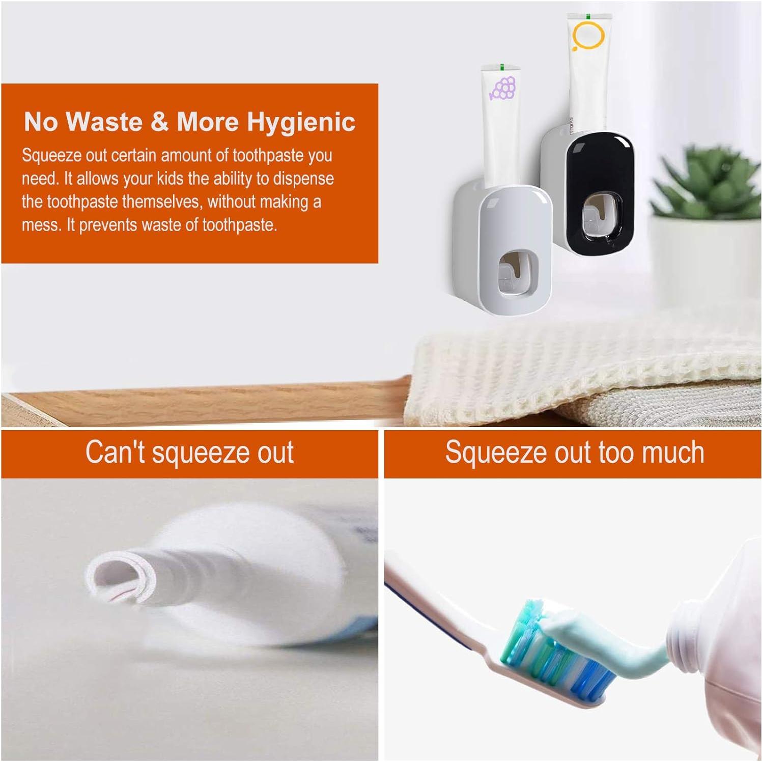 Dispensador Automático de Pasta de Dientes Visen Gris