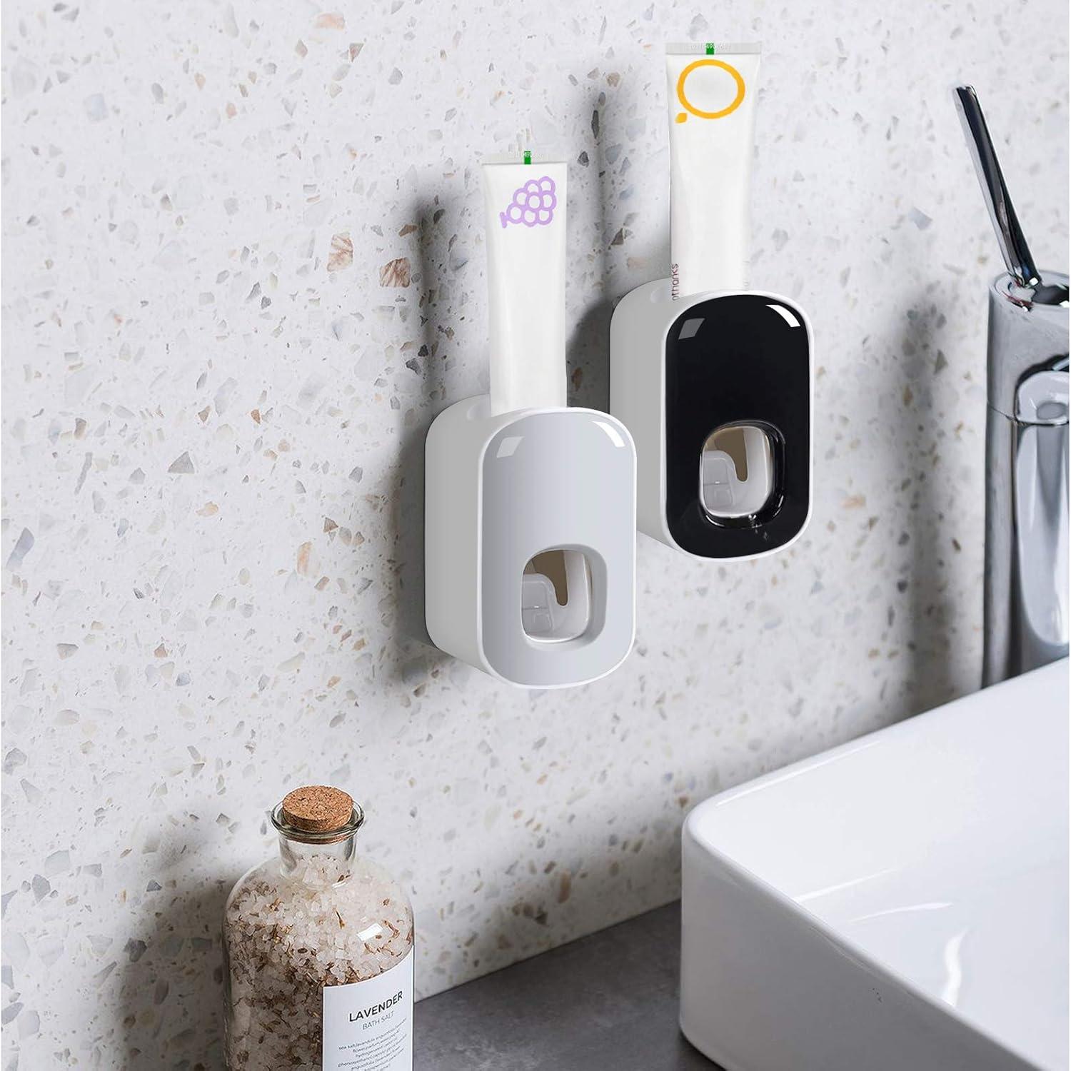 Dispensador Automático de Pasta de Dientes Visen Gris