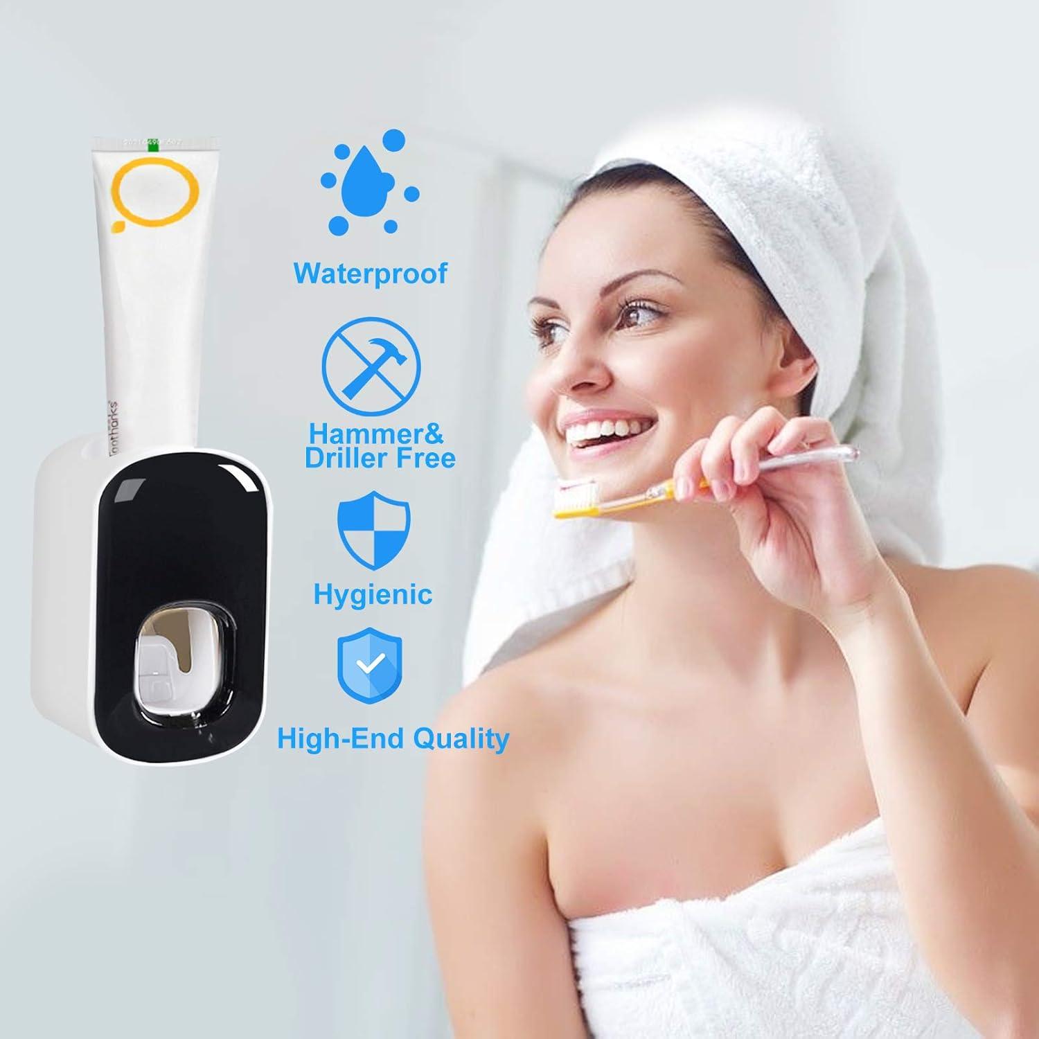 Dispensador Automático de Pasta de Dientes Visen Gris