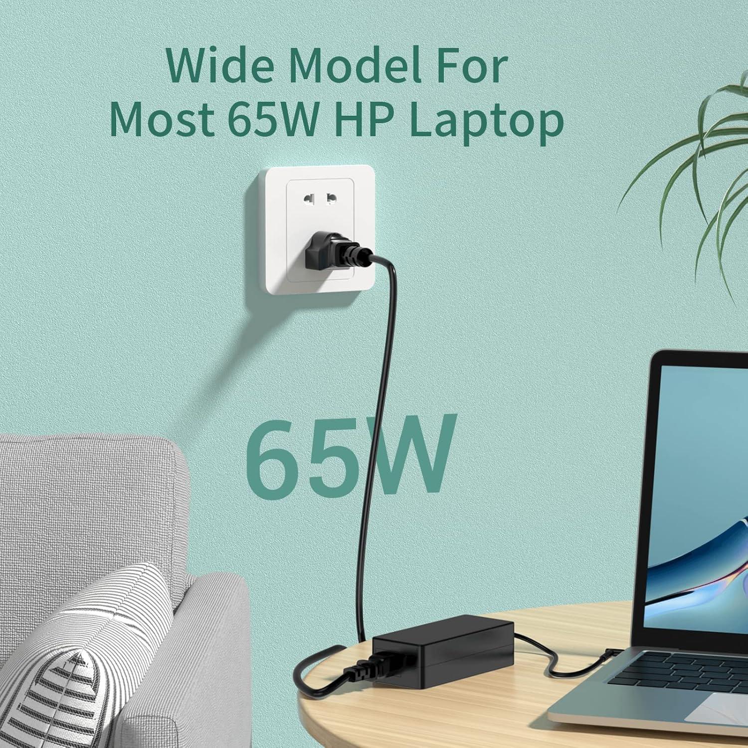 Cargador 65W HP ProBook Envy Pavilion EliteBook Punta Azul