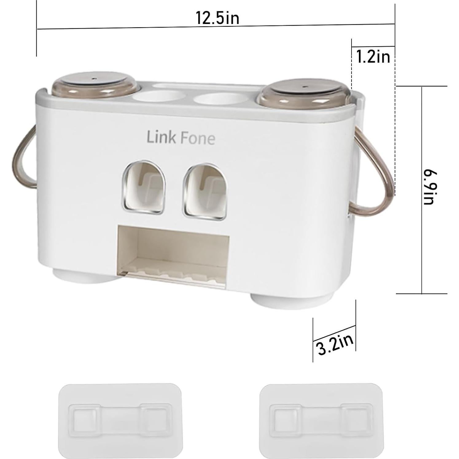 Soporte para Cepillos de Dientes WREWING Montado en Pared Gris