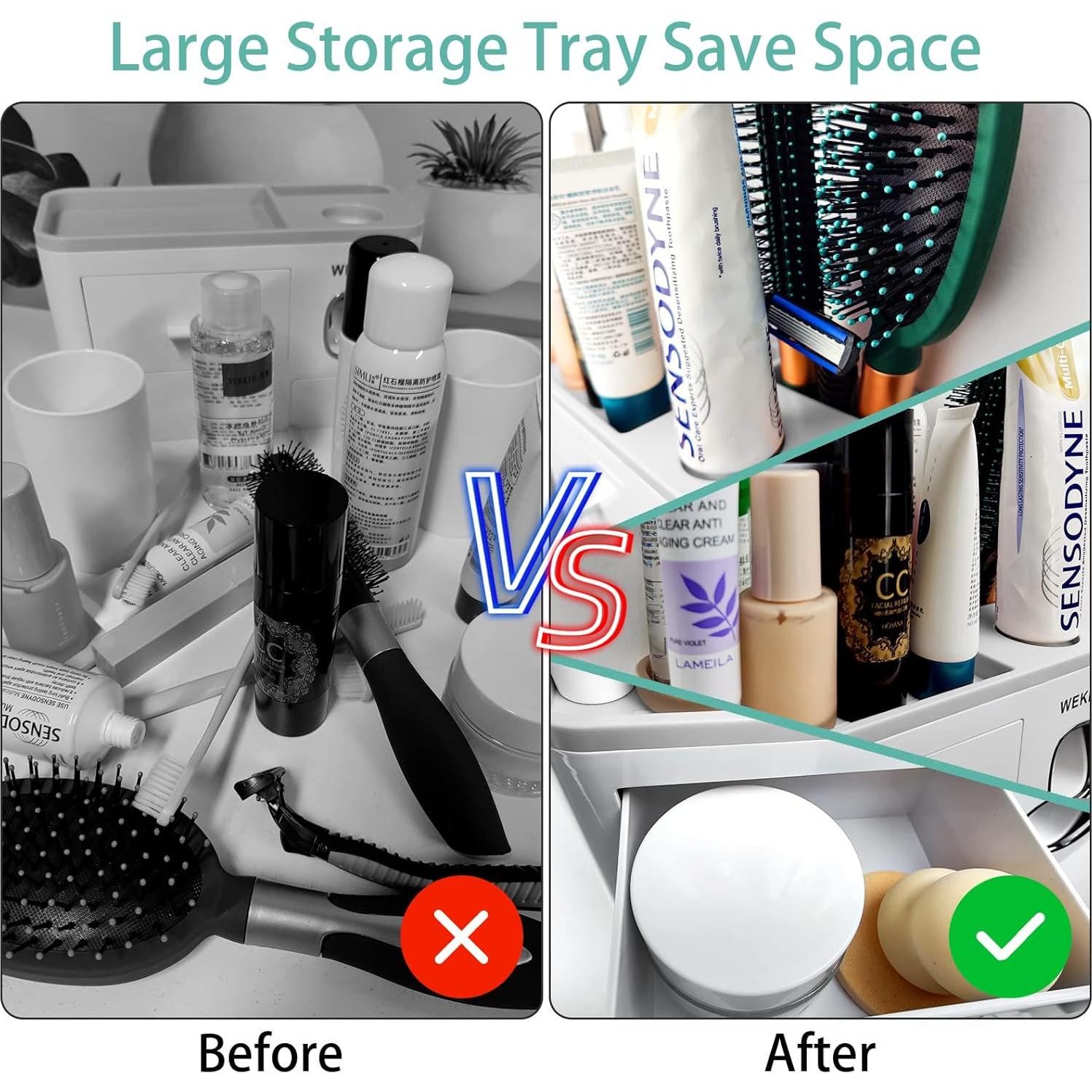 Soporte para Cepillos de Dientes Wekity con Dispensador Automático Gris