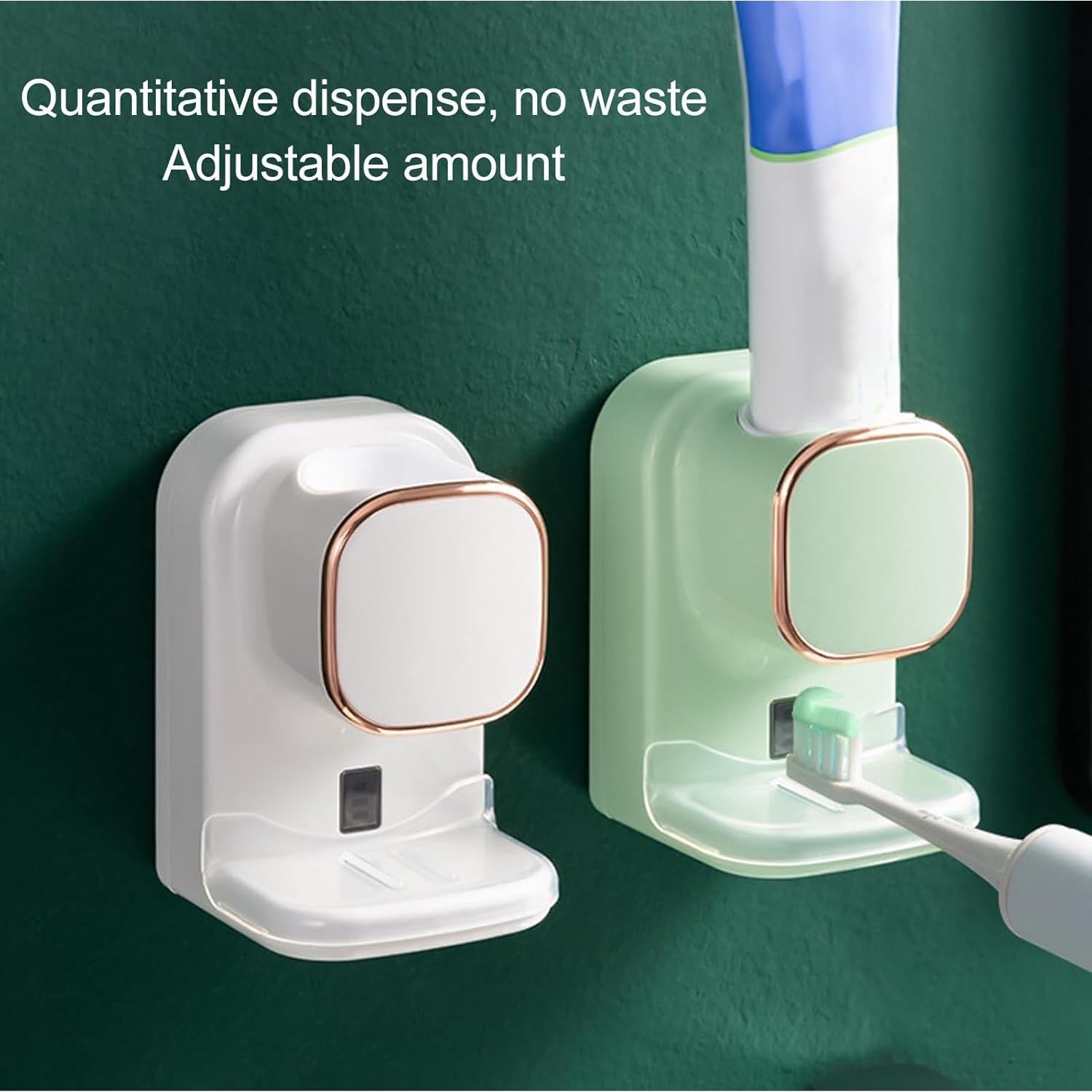 Dispensador Automático de Pasta de Dientes GOWENIC Verde con Sensor