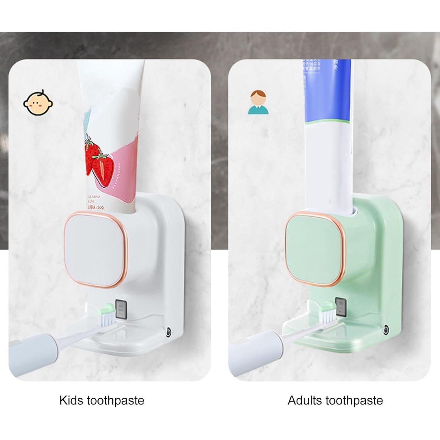 Dispensador Automático de Pasta de Dientes GOWENIC Verde con Sensor