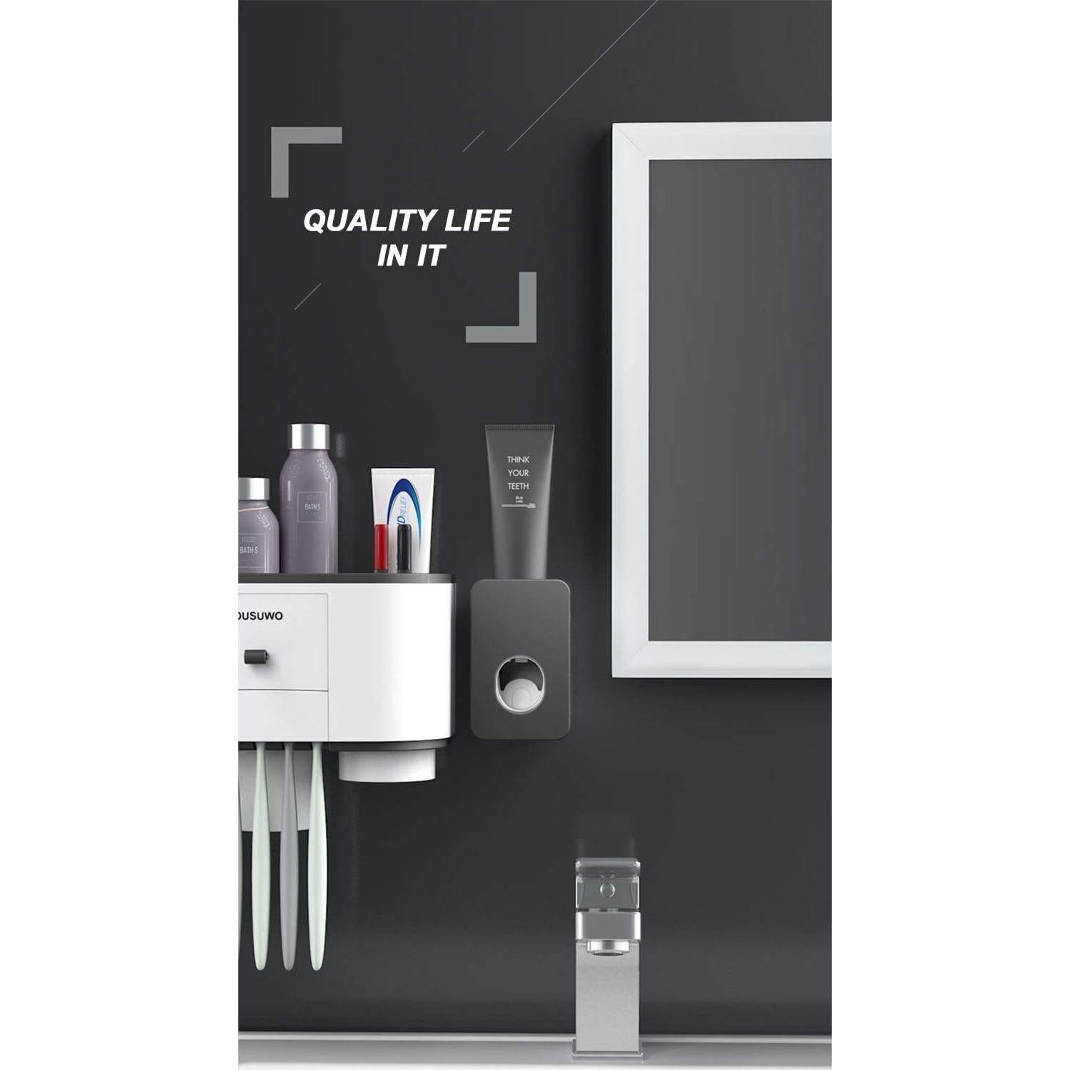 Dispensador Automático de Pasta de Dientes VICKSONGS Negro