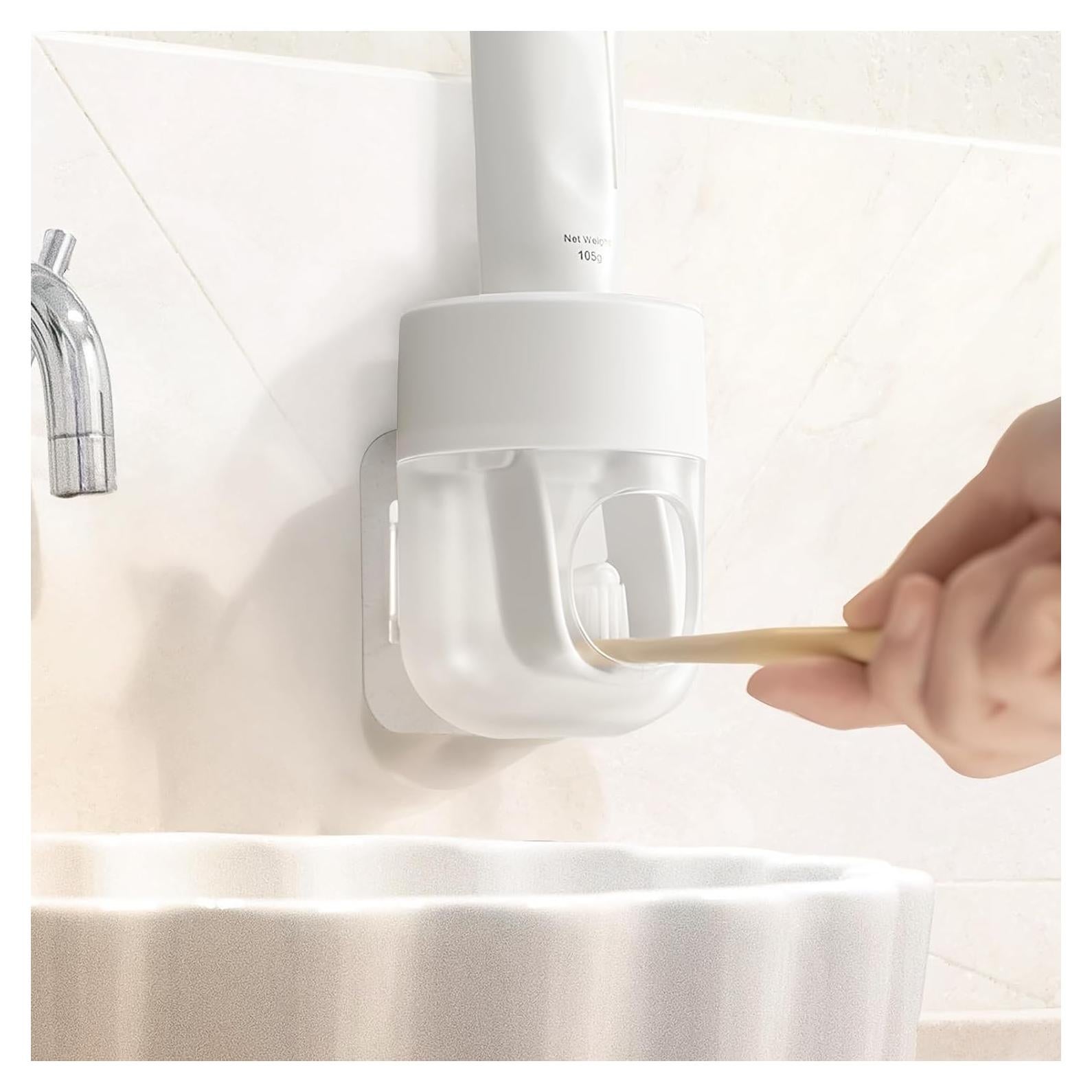 Dispensador Automático de Pasta de Dientes PAVSTINE Blanco