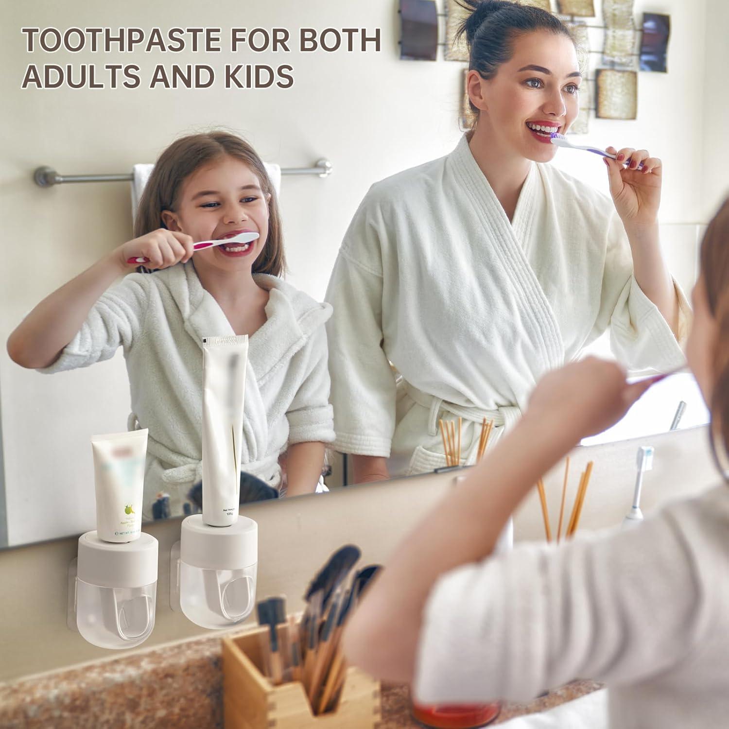 Dispensador Automático de Pasta de Dientes PAVSTINE Blanco