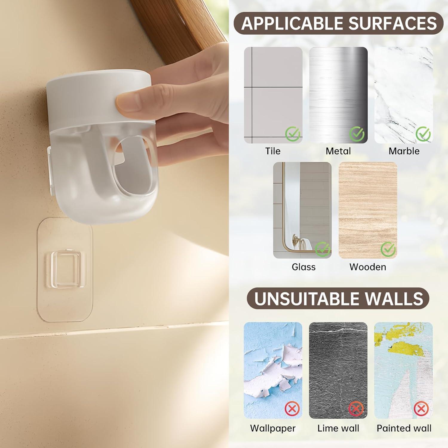 Dispensador Automático de Pasta de Dientes PAVSTINE Blanco