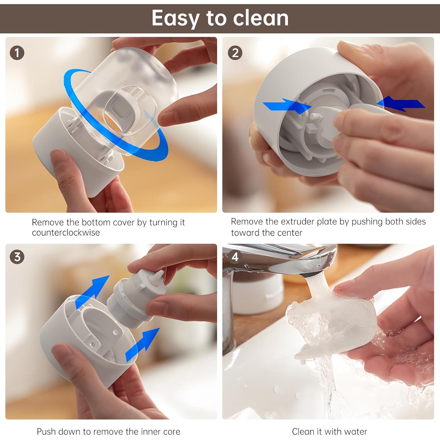 Dispensador Automático de Pasta de Dientes PAVSTINE Blanco