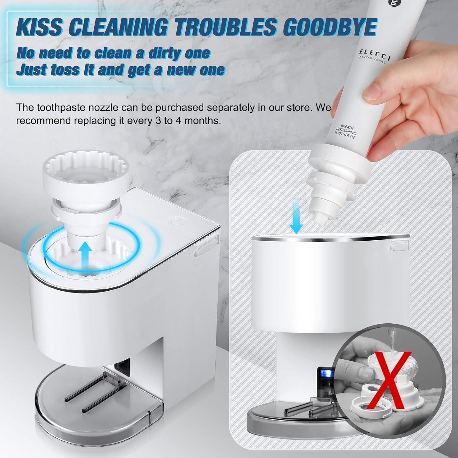 Dispensador Automático de Pasta de Dientes Monstake Blanco 6 Niveles