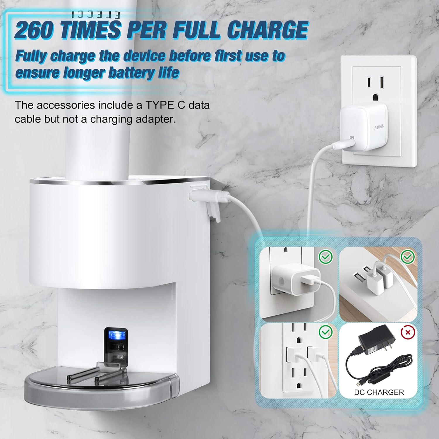 Dispensador Automático de Pasta de Dientes Monstake Blanco 6 Niveles