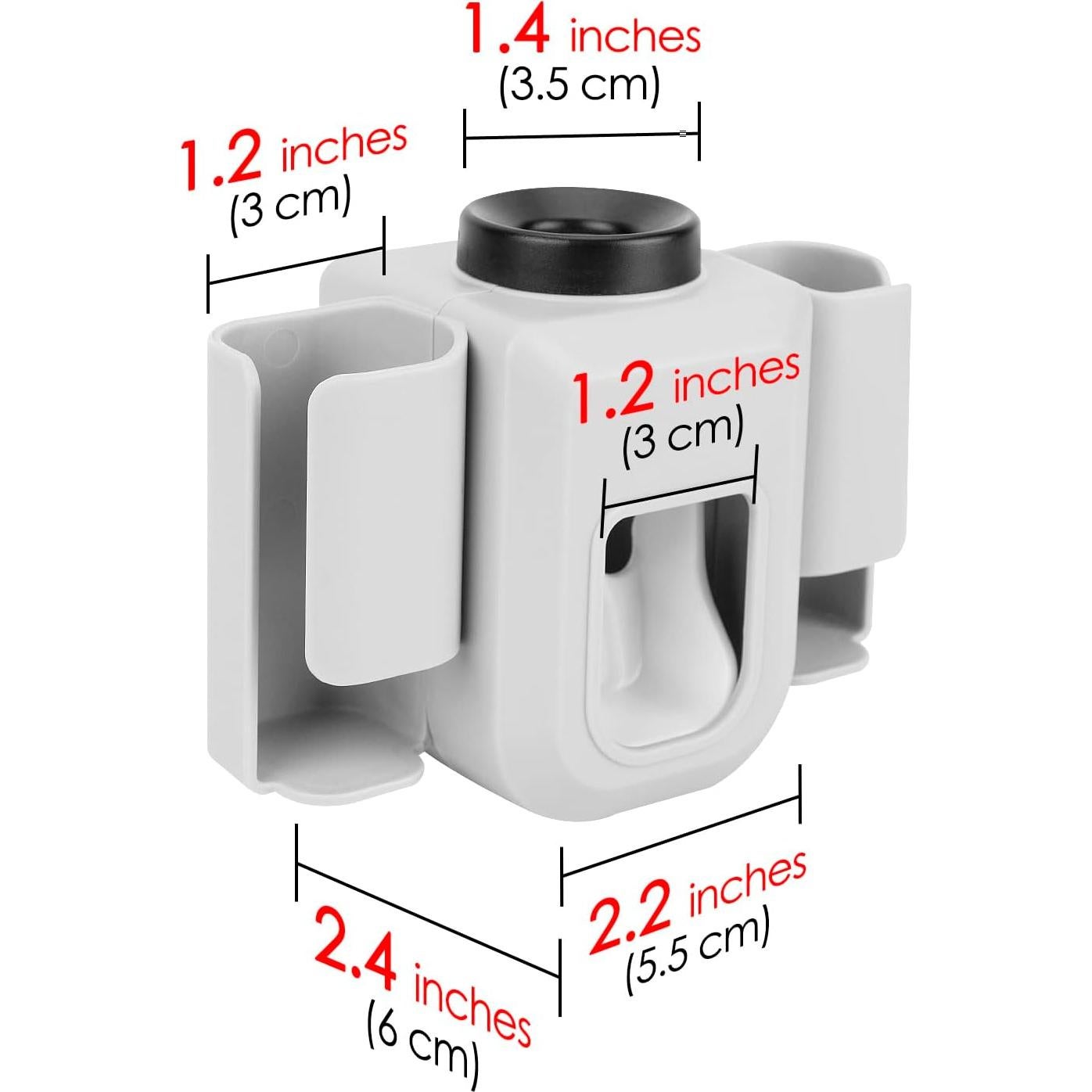 Soporte para Cepillos de Dientes DODAMOUR Gris con Dispensador Automático