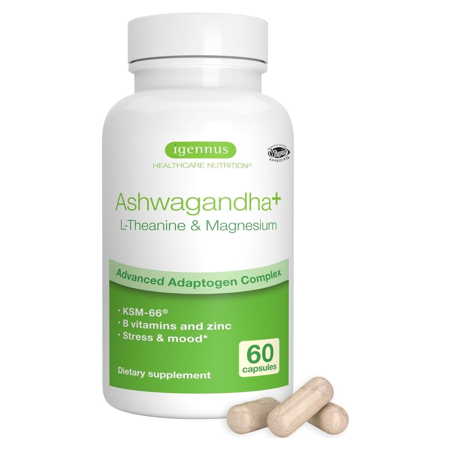 Complejo de Alivio del Estrés Igennus 60 Cápsulas Veganas