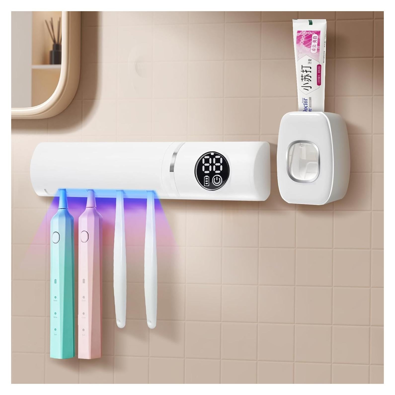 Soporte para Cepillos de Dientes SNAHWGI YS-QJQ con Dispensador Automático