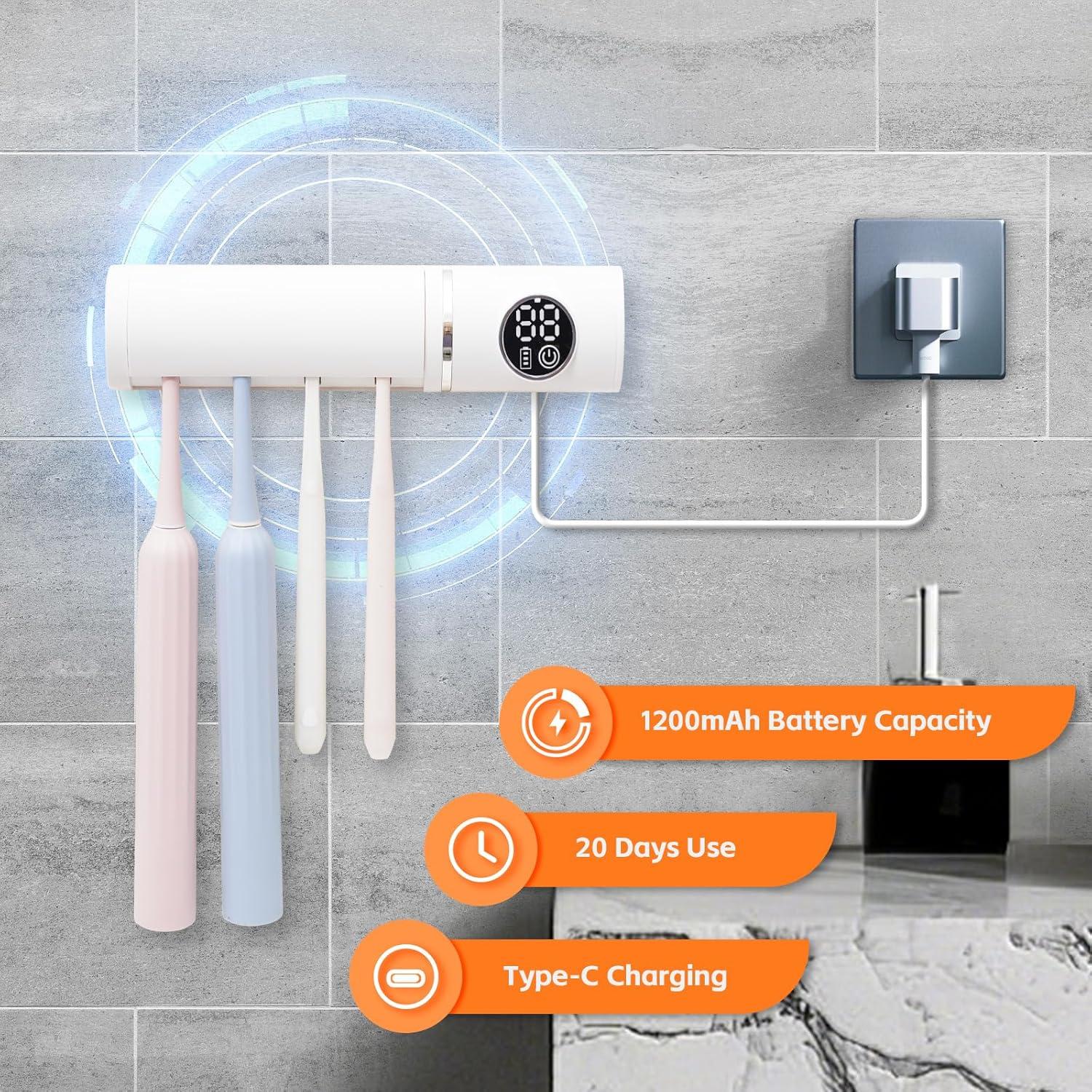 Soporte para Cepillos de Dientes SNAHWGI YS-QJQ con Dispensador Automático