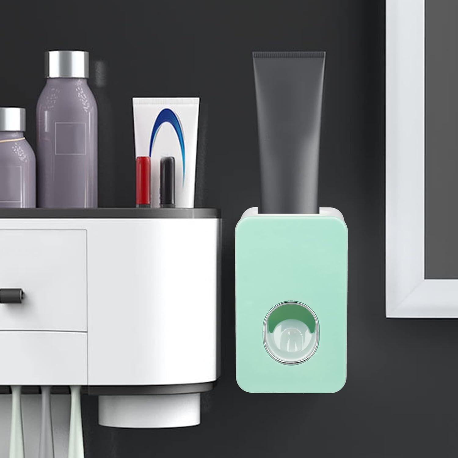 Dispensador Automático de Pasta de Dientes FTVOGUE Verde ABS