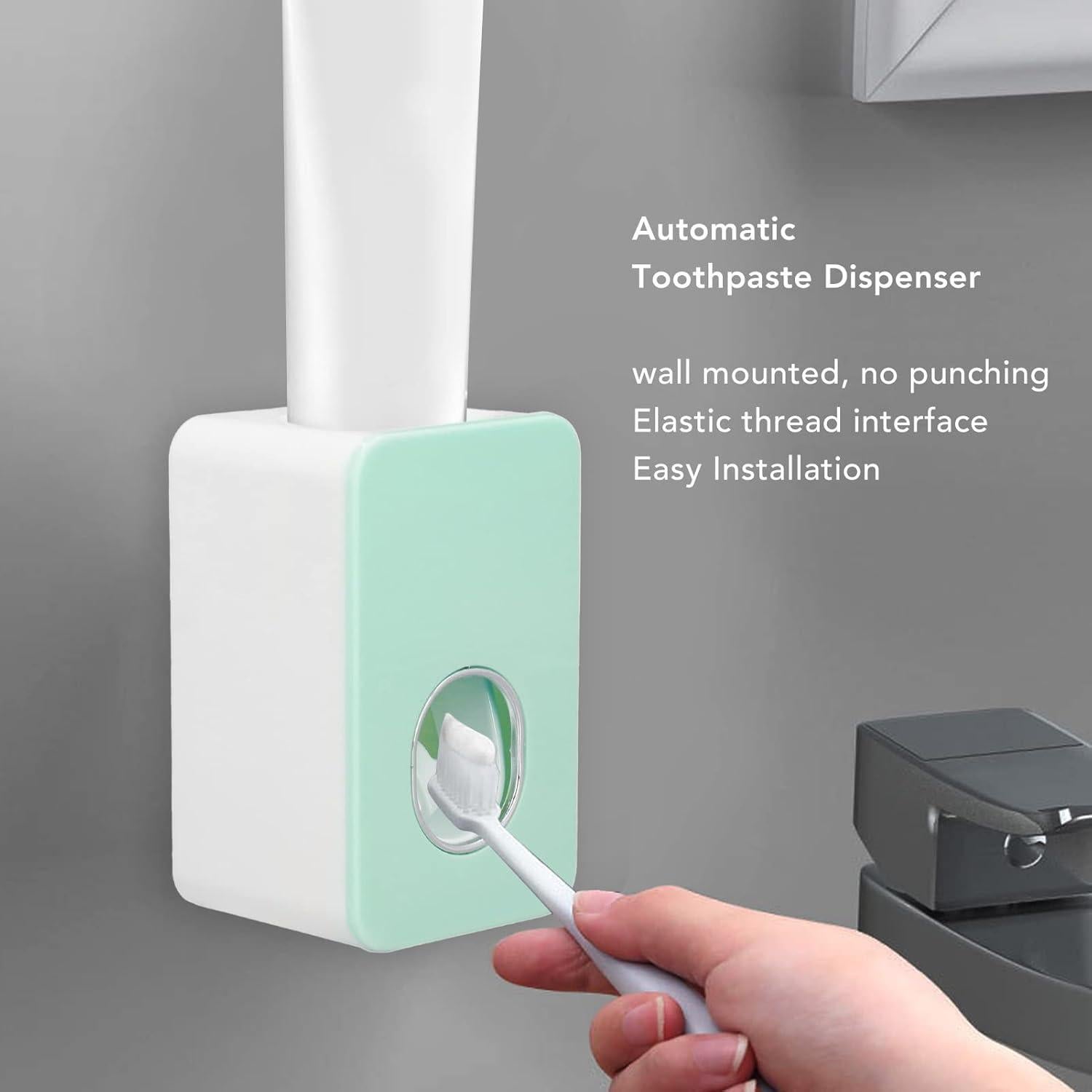 Dispensador Automático de Pasta de Dientes FTVOGUE Verde ABS
