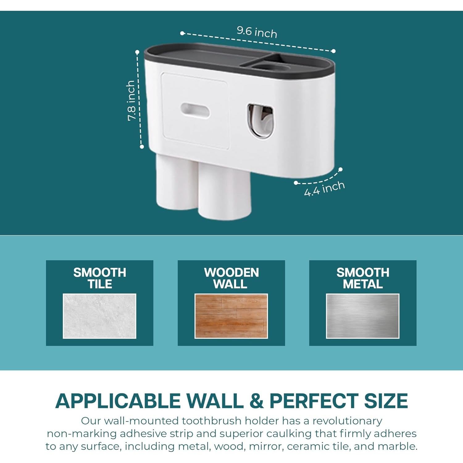 Soporte de Cepillos de Dientes ZZ LIFE con Dispensador Automático