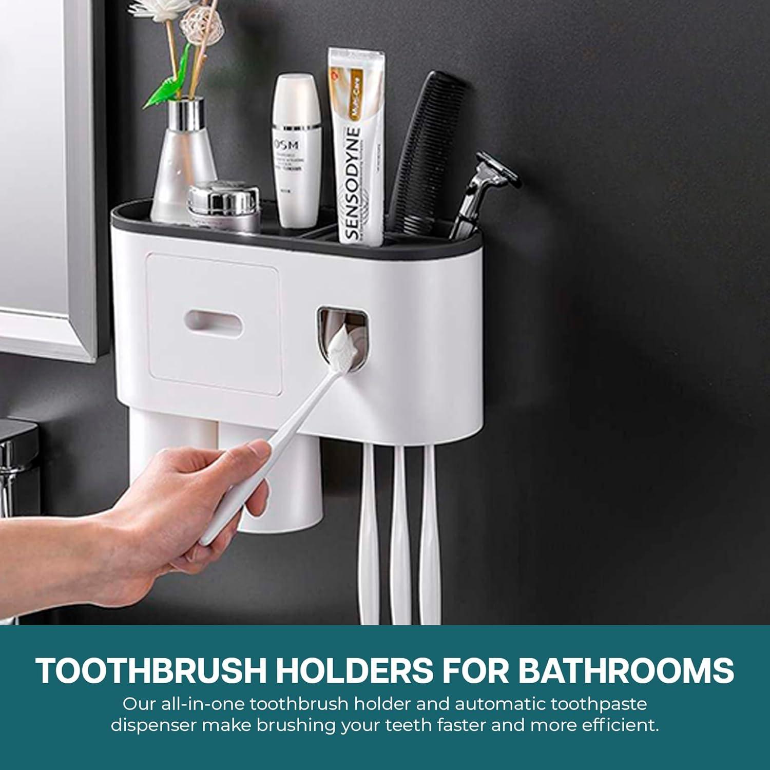 Soporte de Cepillos de Dientes ZZ LIFE con Dispensador Automático