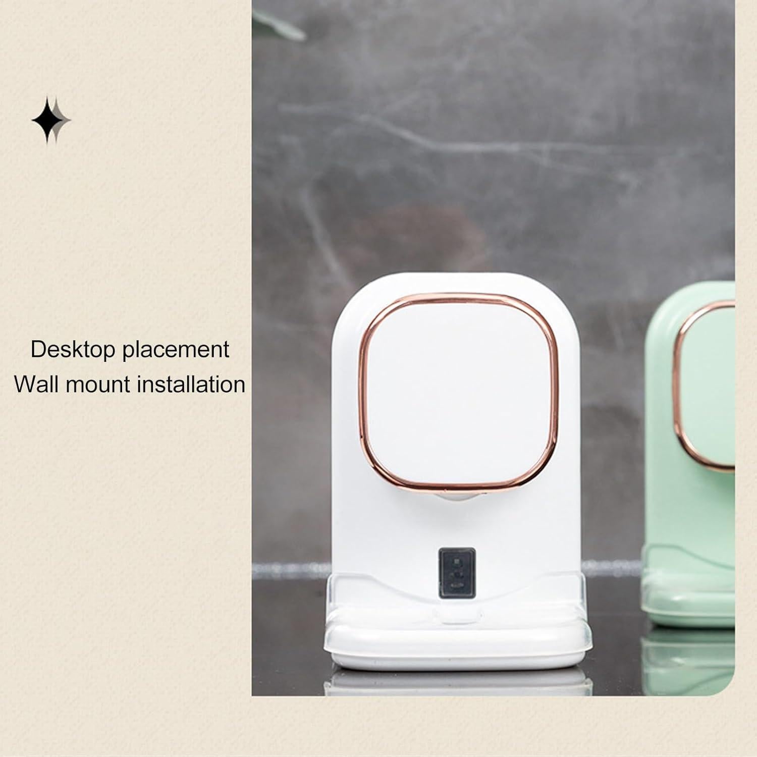 Dispensador de Pasta de Dientes Eléctrico ANGGREK Blanco con Sensor