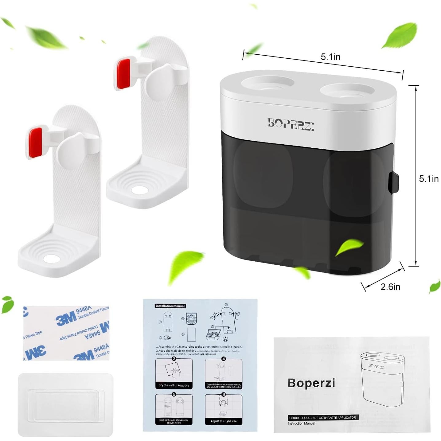 Soporte de Cepillo de Dientes Boperzi con Dispensador Automático